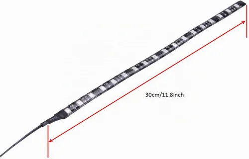Vista 6 de DS RED - Tira de luz LED para computadora con diseño magnético para kit de iluminación de carcasa de PC, torre media y torre completa