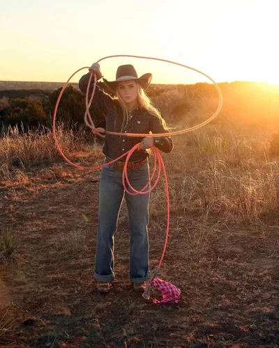 Vista 3 de The Lone Star - Cuerda de separación rosa