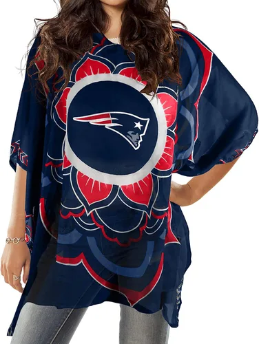 Vista 29 de Caftán de la NFL, Rojo, talla única Se ajusta a la mayoría