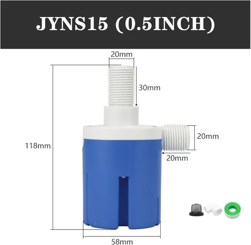 Vista 6 de 1/2'' Practical Water Level Control Durable Replacement Full Automatic Float Valve Anti Corrosion Nylon ball balve(100mm)