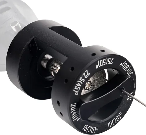 Vista 4 de 3mirrors - Afilador de electrodos de tungsteno de aluminio con cabeza de molienda para soldadura TIG, 7 ángulos, 14 agujeros, bloque de molienda