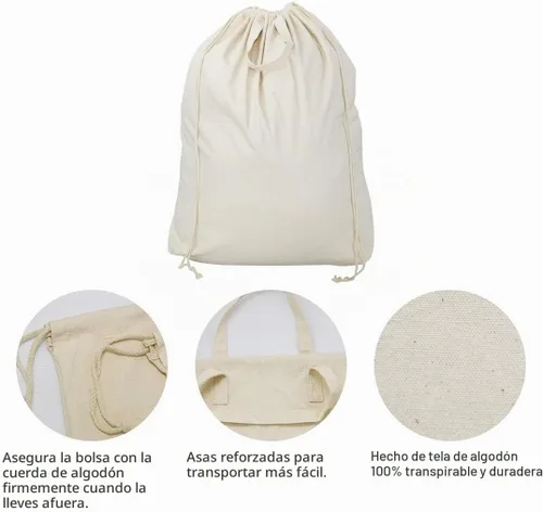 Vista 5 de Bolsa de repuesto para cesta de lavandería, bolsa grande resistente de 18 pulgadas de ancho x 10.2 pulgadas de profundidad x 35.5 pulgadas de alto