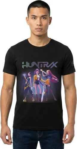 Vista 4 de K-Pop Kpop Demon Hunters Huntrix Rumi Mira Group Pose Camiseta