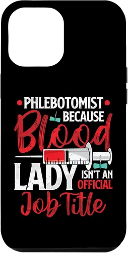 Vista 10 de Funda para iPhone 12 mini flebotomista Because Blood Lady Funny Phlebotomy Nurse para mujer