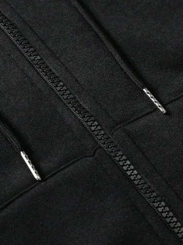 Vista 4 de SHENHE Sudadera de gran tamaño con capucha y bolsillos con estampado de letras gráficas para hombre