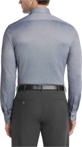 Vista 2 de Calvin Klein Men's Dress Shirt Extreme Slim Fit Stain Shield