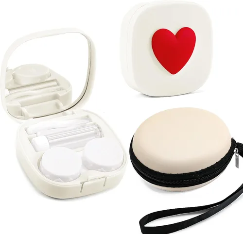 Vista 9 de FEISEDY Portátil Lindo Lente De Contacto Herramienta Removedor De Caso Con Espejo Pinzas Kit Para Mujeres Y Niña B0081