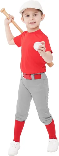 Vista 12 de QBK 2T-17Y - Pantalones de béisbol para niños pequeños, pantalones de sóftbol para jóvenes, pantalones de béisbol para niños y niñas