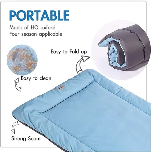 Vista 3 de CHEERHUNTING Cama para perro de campamento de 40 x 32 pulgadas, al aire libre, impermeable, lavable, resistente al agua, grande, duradera, portátil