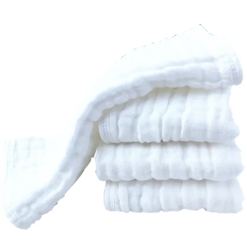Vista 9 de Synrroe Paños para eructos grandes, paños de muselina para bebé, extra absorbentes y suaves, 6 capas de 20 x 10 pulgadas, 100% algodón