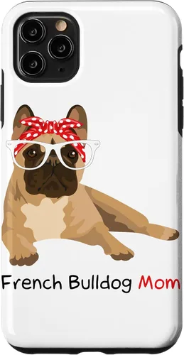 Vista 13 de French Bulldog Mom Bandana Womens Frenchie Case for iPhone 17