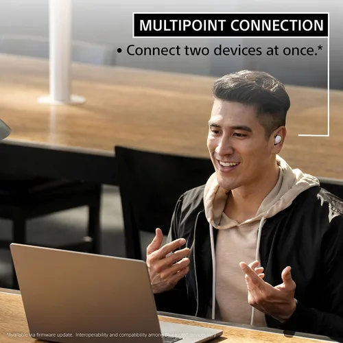Vista 5 de Sony LinkBuds S - Auriculares de botón verdaderamente inalámbricos con cancelación de ruido con Alexa integrado, auriculares Bluetooth compatibles