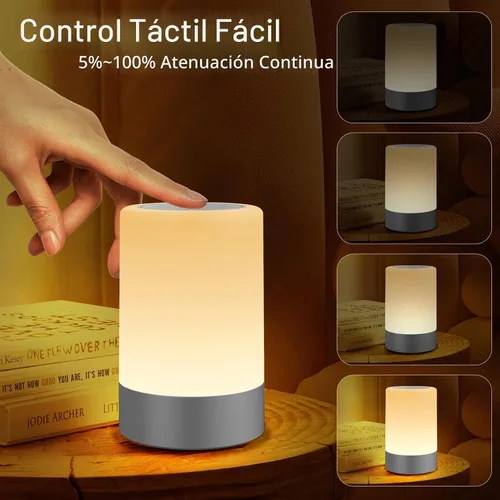 Vista 5 de G Keni Luz nocturna de guardería para bebé, lámpara de noche táctil LED portátil para niños y adultos, lactancia materna, ayuda para dormir, lámpara