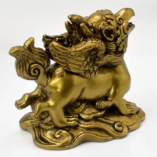 Vista 5 de Feng Shui Garuda Amuleto Fuerte Poderoso Magia Religiosa Bestia Sagrada Estatua de Resina Hogar Escritorio