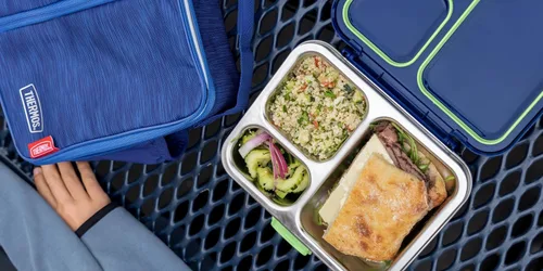 Vista 5 de THERMOS Kit de almuerzo para almacenamiento de alimentos Freestyle para niños, azul marino