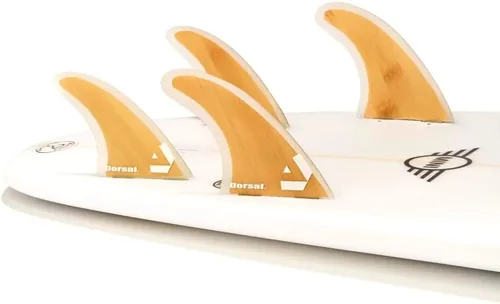 Vista 2 de DORSAL Surfboard Fins Quad 4 Set FCS Compatible with Honeycomb Hexcore