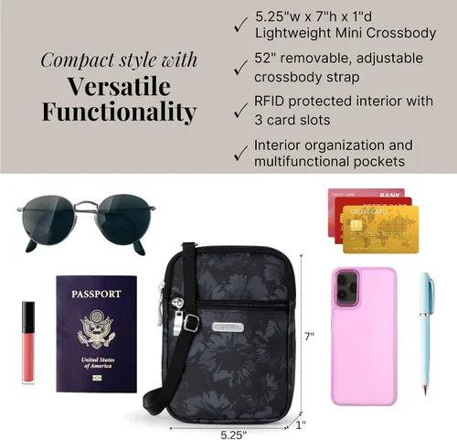 Vista 3 de Baggallini Mini bolso cruzado Essential para mujer
