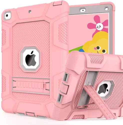 Vista 11 de Fundas para iPad de 6ª Generación, Funda de 5ª Generación, Air 2 de 9.7 Pulgadas a Prueba de Golpes, Resistente, Funda Protectora con Pata