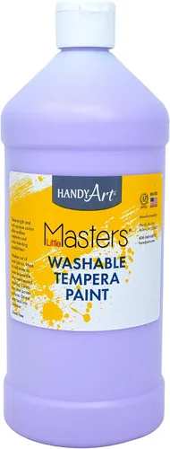 Vista 29 de Handy Art Little Masters - Pintura lavable, 16 onzas, color negro Bright & Mixable, High Opacity, Washable Colors for Classroom, Students, Kids