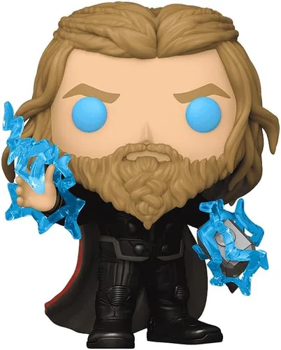 Vista 2 de Funko Pop! Marvel: Avengers End Game - Figura de vinilo de Thor con Mjolnir Coleccionables exclusivos de edición limitada (brilla en la oscuridad)