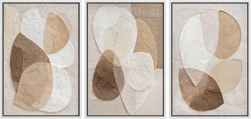 Vista 118 de MUDECOR Lienzo enmarcado para pared, juego de arte de acuarela pastel, bosque de pinos, naturaleza silvestre, ilustraciones modernas, decorativas