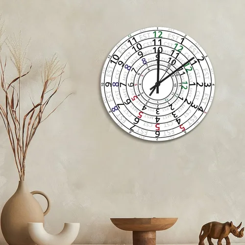 Vista 23 de Reloj de pared de guitarra acústica con aspecto de madera natural, reloj de madera rústico y elegante, 10 silenciosos, sin tictac, de cuarzo