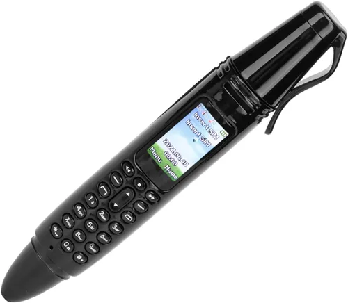 Vista 9 de Mini teléfono celular con cámara, linterna, FM, Bluetooth - Dual SIM, bolígrafo