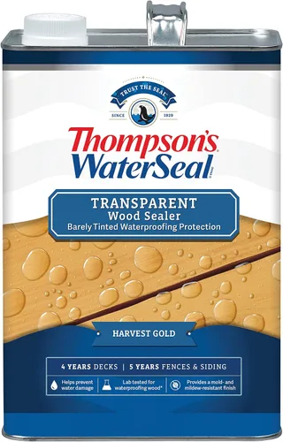 Vista 8 de Thompson's WaterSeal - Tinte y sellador de madera transparente impermeabilizante, cedro natural, 1 galón