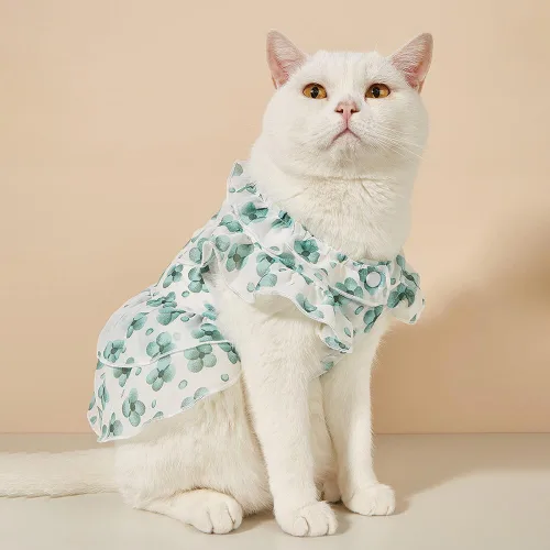 Vista 2 de Generic Vestidos de perro para perros pequeños, vestido de gato, ropa de verano para perro, disfraces de perro, camisas lindas para perro, cómoda