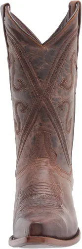 Vista 2 de Soto Boots Botas vaqueras de cuero Cheyenne para mujer, botas vaqueras de cuero genuino, botas de vaquero hechas a mano para mujer M50041