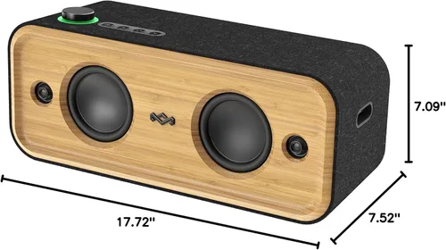 Vista 9 de House of Marley Get Together 2 XL: Altavoz portátil para fiestas con conectividad Bluetooth inalámbrica, 20 horas de tiempo de reproducción