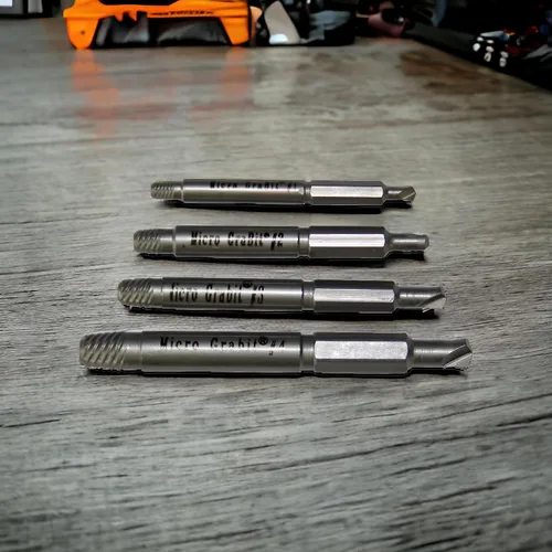 Vista 6 de Alden 4507P Grabit Micro Broken Bolt Extractor Kit de 4 piezas – Pequeño tornillo extractor y tornillo – Fabricado en los Estados Unidos