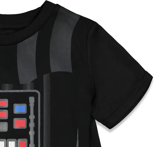 Vista 5 de STAR WARS Darth Vader - Disfraz de camiseta y capa de 3 piezas para niños pequeños a grandes