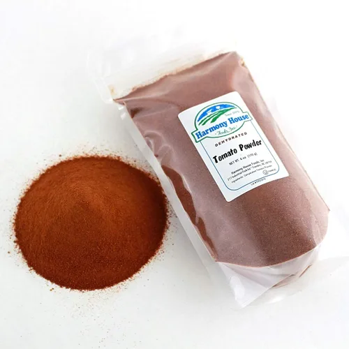Vista 5 de Tomate desecado en polvo de Harmony House Foods (6 onzas, bolsa con cierre) para cocinar, camping, suministros de emergencia, y más.