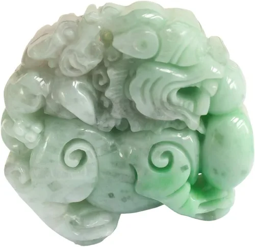 Vista 4 de Dahlia Collar de jade fénix de dragón, jadeita birmana certificada de grado real, cordón ajustable, Jade, Jade