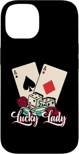 Vista 4 de Lucky Lady Poker Player Gambling Casino Gambler Case for iPhone 16