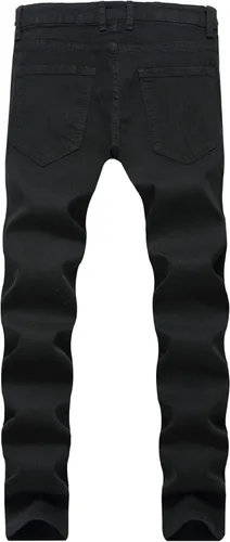 Vista 2 de Pantalones para hombres entalle ajustado rasgados