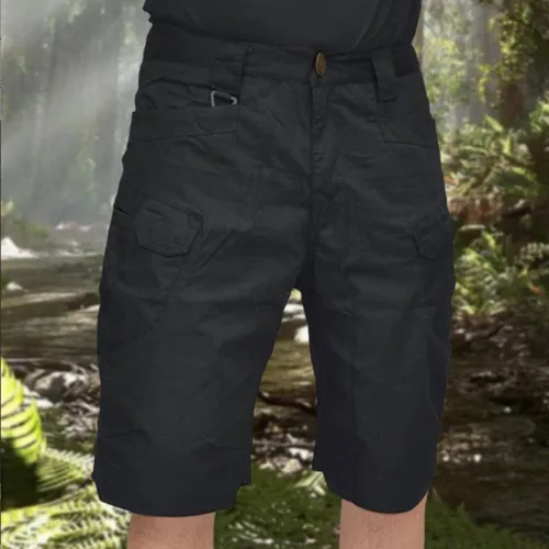 Vista 5 de ADILAIDUN 2023 Upgraded Tactical Outdoor Shorts,Waterproof Quick Dry with Multi Pockets Short Pants,Tactical Shorts for Men