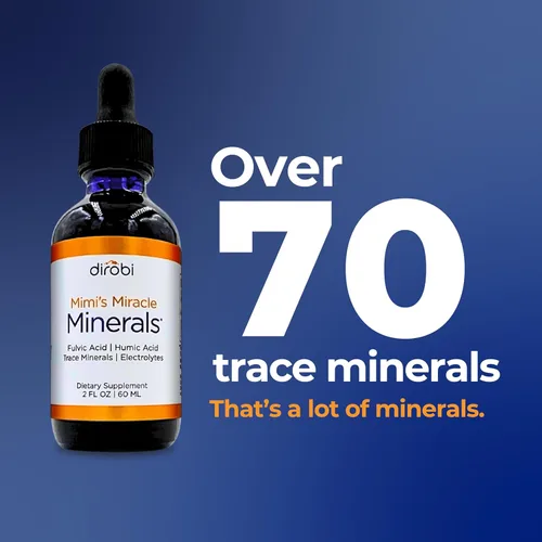 Vista 5 de Minerales milagrosos de Dirobi Mimi, mezcla de minerales de ácido fúlvico y ácido húmico, suplemento de gota líquida, más de 70 minerales iónicos