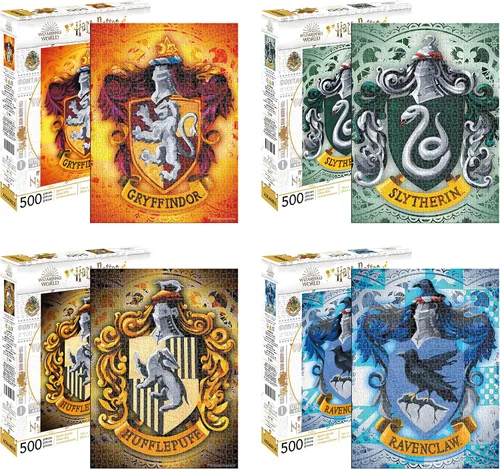 Vista 8 de Aquarius Rompecabezas de Harry Potter Escudo de Hufflepuff (rompecabezas de 500 piezas) – Con licencia oficial de Harry Potter – 14 x 19 pulgadas