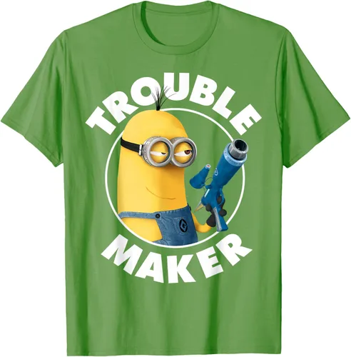 Vista 19 de Despicable Me Minions Kevin Fabricante de Problemas Gráfico Camiseta Negro
