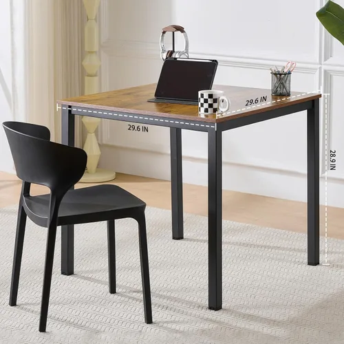 Vista 3 de Escritorio para computadora sin cajón, escritorios de trabajo de oficina en casa de 32 pulgadas, escritorio moderno para computadora de estudio