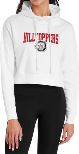 Vista 26 de Campus Lab Sudadera con capucha para mujer universitaria con licencia oficial de la colección Varsity White