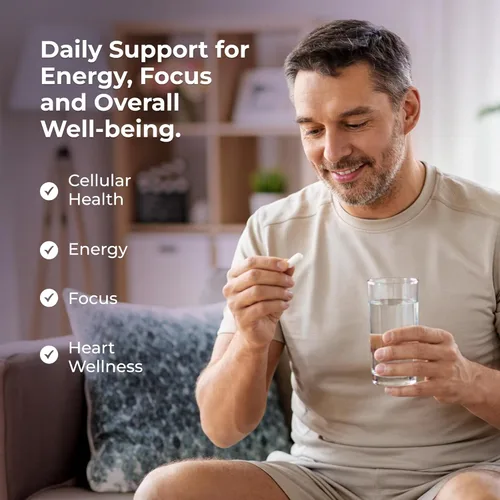 Vista 4 de Neurogan Cápsulas NMN + Resveratrol – Salud celular y apoyo energético – 1200 mg de mononucleótido de nicotinamida y trans-resveratrol por porción