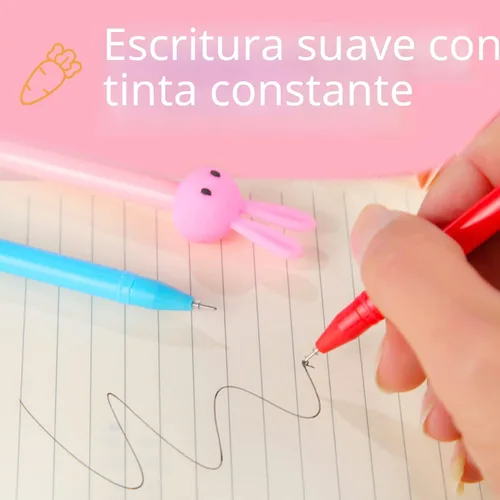 Vista 5 de Muiyaneq - 30 bolígrafos de gel de tinta negra de dibujos animados lindos, bolígrafos de escritura kawaii aleatorios, bolígrafos de estilos surtidos