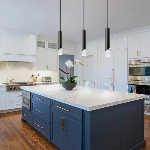 Vista 7 de Luces colgantes modernas en la cocina, mini lámpara colgante negra para dormitorio, mesita de noche, candelabro pequeño, lámpara colgante de techo