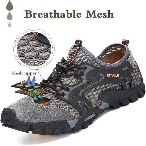 Vista 2 de SITAILE - Zapatos de agua para hombres y mujeres. Secado rápido. Para andar descalzo. Para gimnasia en el agua, natación, para el río. Zapatos