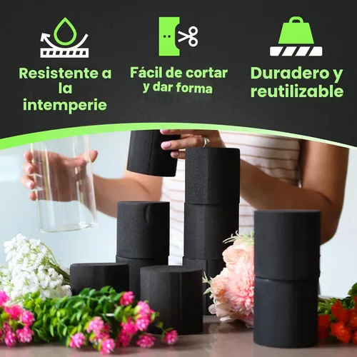 Vista 5 de XCEL Florist - Bloques de espuma floral de espuma, reutilizables, resistentes a la intemperie, para flores artificiales