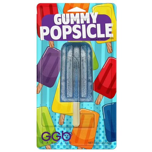 Vista 8 de Paleta de gomita: un regalo genial con una variedad de opciones de sabor, por GGB Candies (frambuesa azul, paquete de 2)