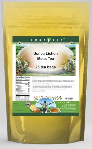 Vista 4 de Usnea Lichen Moss Tea (25 bolsitas de té, ZIN: 514904)